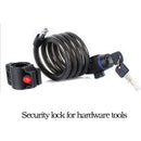 Universal Push Bike Anti Theft Bicycle Lock Security Stainless Steel Cable Coil