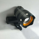 Aluminum Alloy Bike Front Light Mountain Bike USB Recharging Flashlight Outdoor