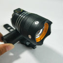 Aluminum Alloy Bike Front Light Mountain Bike USB Recharging Flashlight Outdoor