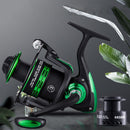 Ball Bearing Saltwater Freshwater Fishing Spinning Reel Double-line