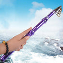 Super Hard Carbon Spinning Fishing Rod Telescopic Sea Fishing Pole Stick