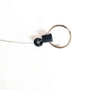 High Elasticity Safety Retractable Wire Rope Anti-lost Rope Keychain Key Ring