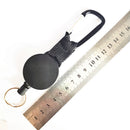 High Elasticity Safety Retractable Wire Rope Anti-lost Rope Keychain Key Ring