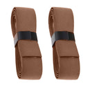 2X Tennis Racket Handle Grips Anti-Slip Cowhide Leather Wrap Tape Dark Brown New