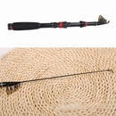 Portable Travel carbon telescopic rock fishing rod pole saltwater casting  gfhh