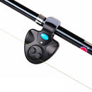 Outdoor Fishing Alarmer Electronic LED Light Bite Sound Alert Bell Clip On Rod