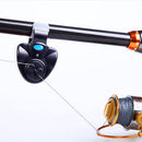 Outdoor Fishing Alarmer Electronic LED Light Bite Sound Alert Bell Clip On Rod