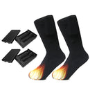 1 Pair Elastic Heating Socks Rechargeable Battery Electric Heating Warm Sock New