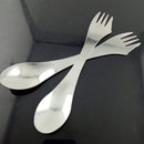 3in 1 Spork Hiking Travel Camping Utensil Combo Gadget Metal Spoon Fork New ewrr