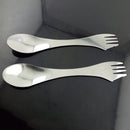3in 1 Spork Hiking Travel Camping Utensil Combo Gadget Metal Spoon Fork New ewrr