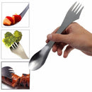 3in 1 Spork Hiking Travel Camping Utensil Combo Gadget Metal Spoon Fork New ewrr