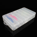 Plastic Fishing Lure Bait Hook Tackle Storage Box Case Container 8 Compartments