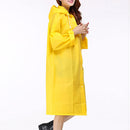 Yellow Clear Raincoat Jacket Poncho Rain Coat EVA Rainwear Hooded Waterproof