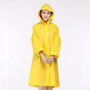 Yellow Clear Raincoat Jacket Poncho Rain Coat EVA Rainwear Hooded Waterproof