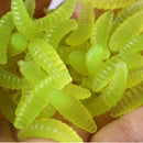 Fishing Lures Kit Soft Maggot Grub Lure Bait Mixed Color Tackle Box