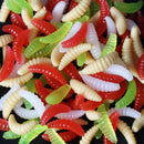Maggot Grub Soft Imitation Hook Bait Fishing Tackle Mixed Sinking Useful New