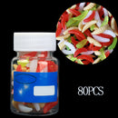 Fishing Lures Kit Soft Maggot Grub Lure Bait Mixed Color Tackle Box