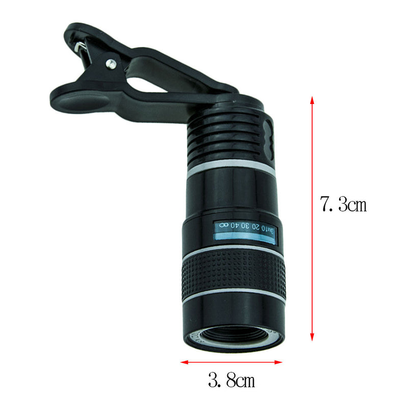 8x Optical Zoom Lens Telescope Telephoto Clip-on Mobile Cell Phone Camera New