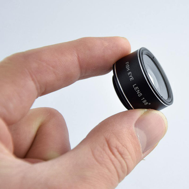 3in1 HD Phone Camera Lens Telescope Fisheye Wide Macro Lens for Phone