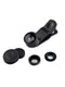 3in1 HD Phone Camera Lens Telescope Fisheye Wide Macro Lens for Phone