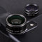 3in1 HD Phone Camera Lens Telescope Fisheye Wide Macro Lens for Phone