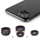 3in1 HD Phone Camera Lens Telescope Fisheye Wide Macro Lens for Phone