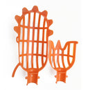 1X Plastic Orange Fruit Picker without Pole Fruit Catcher Gardening Picking Tool