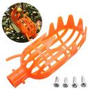 1X Plastic Orange Fruit Picker without Pole Fruit Catcher Gardening Picking Tool