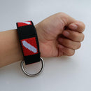 1 Pcs  Scuba Diving Equipment Lanyard Wrist Loop Band with D Ring