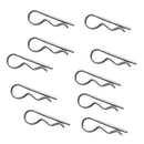 10 pcs Marine Stainless Steel R Retaining Clip Spring Cotter Pin 1.2mm x 22mm