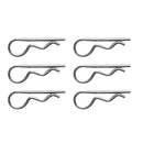 10 pcs Heavy Duty Stainless Steel R Clips Retaining Wire Pins Spring Cotter Pins