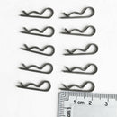 10 pcs Heavy Duty Stainless Steel R Clips Retaining Wire Pins Spring Cotter Pins