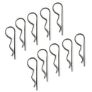 10 pcs Marine Stainless Steel R Retaining Clip Spring Cotter Pin 1.2mm x 22mm