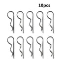10 pcs Marine Stainless Steel R Retaining Clip Spring Cotter Pin 1.2mm x 22mm