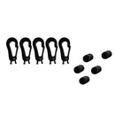 20 Pcs/set Plastic 5mm Shock Bungee Cord Hook Black Newest Useful