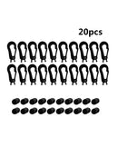 20pieces/set Plastic 5mm Shock Bungee Cord Hook Black Newest Useful Hot