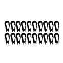 20 Pcs/set Plastic 5mm Shock Bungee Cord Hook Black Newest Useful