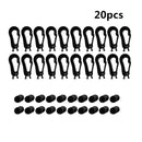 20 Pcs/set Plastic 5mm Shock Bungee Cord Hook Black Newest Useful