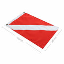 1x Red White Diver Down Boat Flag Marker for Scuba Diving Snorkeling 50x35cm