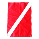 1x Red White Diver Down Boat Flag Marker for Scuba Diving Snorkeling 50x35cm