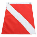 1x Red White Diver Down Boat Flag Marker for Scuba Diving Snorkeling 50x35cm