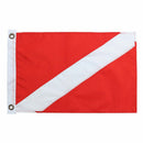 1x Red White Diver Down Boat Flag Marker for Scuba Diving Snorkeling 50x35cm