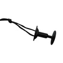 2 x Black Plastic Board Surfboard Surf Leash Plug with 12cm cord string New Hot