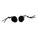 2 x Black Plastic Board Surfboard Surf Leash Plug with 12cm cord string New Hot
