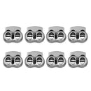 10x Bean Toggle Rope Clamp Cord Locks Stopper Clasp Buckle Drawstring Sewing