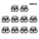 10x Bean Toggle Rope Clamp Cord Locks Stopper Clasp Buckle Drawstring Sewing