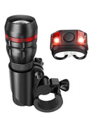 Metal + Plastic Led Bicycle Bike Front Rear Light Set Headlight Taillight Lamps