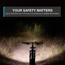 Metal + Plastic Led Bicycle Bike Front Rear Light Set Headlight Taillight Lamps