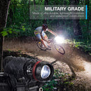 Metal + Plastic Led Bicycle Bike Front Rear Light Set Headlight Taillight Lamps