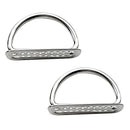 Heavy Duty Scuba Dive 316 Stainless Steel Keeper Clip & Bent D Ring New
